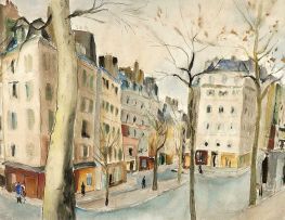 Maud Sumner; Parisian Street Scene