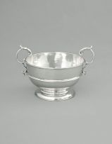 A small Victorian silver two-handled rose bowl, Mark Willis, Sheffield, 1898