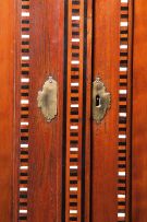 A Cape teak, cedarwood and inlaid armoire, 18th century