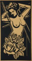 Jacob Hendrik Pierneef; A Nude with Roses