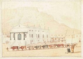 After Henry Clifford De Meillon; The Theatre, Riebeeck Square, Cape Town