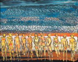 Walter Battiss; African Figures and Birds