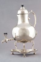 A Dutch Paktong kettle-on-stand, late 18th/early 19th century
