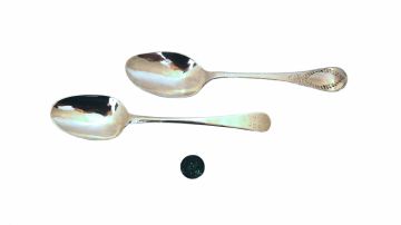 An 'Old English' pattern silver tablespoon, London, 18th century