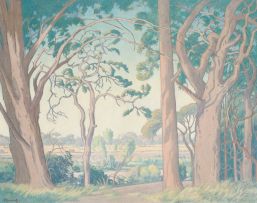 Jacob Hendrik Pierneef; A View Through the Trees, Lowveld