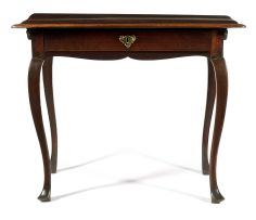 A Cape stinkwood peg-top side table, second half 18th century