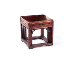 A nest of three Chinese hardwood stands, early 20th century