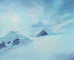 Maud Sumner; Mountainous Snow Capped Peaks
