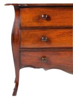 A Cape stinkwood, rosewood and padoukwood commode, circa 1780
