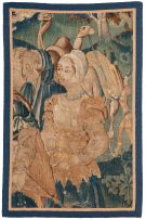A tapestry fragment, possibly Flemish, 16th century