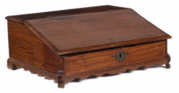 A Colonial Indian rosewood Bible desk, 19th century