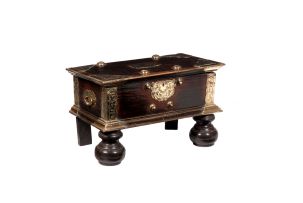A Dutch Colonial hardwood and brass-mounted chest, 19th century