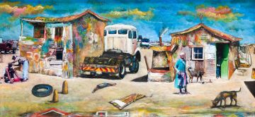 Willie Bester; Truck, Barber and Spaza Shop