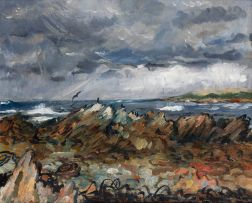 François Krige; An Overcast Seascape