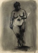 William Kentridge; A Standing Female Nude