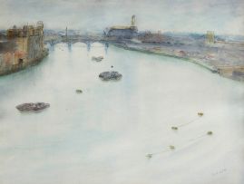 Maud Sumner; Battersea Bridge over The Thames