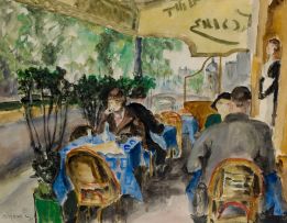 Maud Sumner; A Cafe in Montparnasse