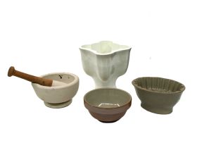 A stoneware jelly mould