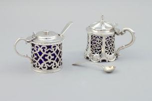 A Victorian silver mustard pot, George Frederick Pinnell, London, 1846