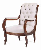 A William IV mahogany armchair