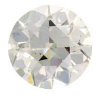 Unset brilliant-cut diamond