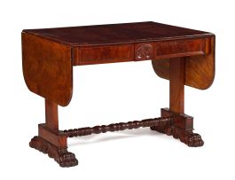 A Victorian mahogany sofa table