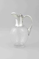 An Edward VII silver-mounted claret jug, Goldsmiths & Silversmiths Co Ltd, London, 1902