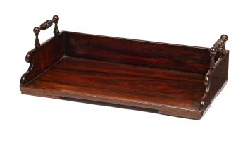 A George IV rosewood book carrier