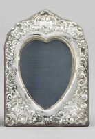 An Edward VII silver-mounted frame, maker's mark indistinct, Birmingham, 1904