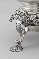 A George IV silver tea kettle-on-stand and burner, Paul Storr, London, 1824