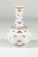 A Chinese Famille-Rose 'butterfly' bottle vase, Guangxu (1875-1908)