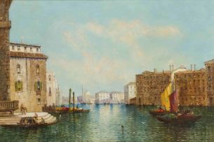 William Meadows; Off the Rialto, Venice; and Lord Byron's Palazzo, Venice, a pair