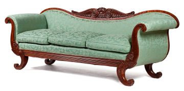 A Regency mahogany settee