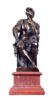 A bronze figure of Lorenzo dé Medici, late 19th century