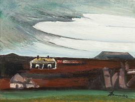 Pranas Domsaitis; Karoo Landscape with Houses