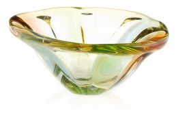A Mstisov Glassworks 'Pizzicato' bowl, designed by Hana Machovska, 1960s