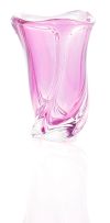 A Val St Lambert glass vase