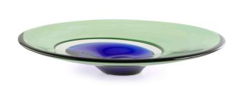 A Czechoslovakian glass bowl, designed by Ladislav Palecek