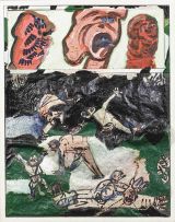 Robert Hodgins; A Massacre and Three Witnesses, two works conjoined