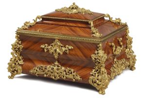 A Viennese rosewood and gilt-metal-mounted casket, Hollenbach (fl 1880-1895)