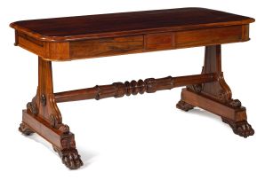 A late Regency rosewood sofa table