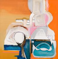 Sidney Goldblatt; Abstract with Orange