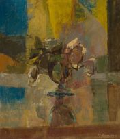 Frank Spears; Roses in a Glass Vase