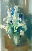 Louis van Heerden; Spring Flowers in a Vase