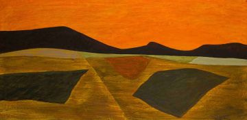 Erik Laubscher; Landscape at Sunset