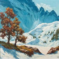 Otto Klar; Alpine Landscape