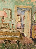 Gregoire Boonzaier; Interior with Piano and Mirrors