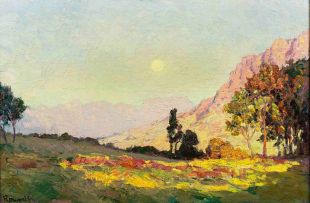 Edward Roworth; A Sunny Landscape