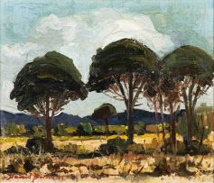 David Botha; Trees in a Landscape