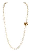 Semi-baroque pearl necklace
